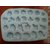 Terracotta Silicone Mould / Mold - Stud (Earring) Pad - 22 Impressions