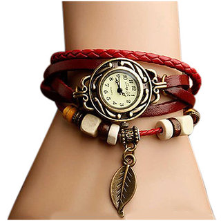 Bracelet Leather Strap Analog Watch - Women
