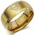 GirlZ! Stainless Steel Supermen Ring - Ring for Men - Golden