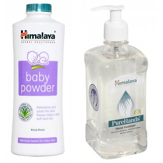 Buy Himalaya Baby Powder 100gm Himalaya Pure Hand Sanitizer 500ml Online 300 From Shopclues