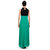 Klick2Style Green Plain Gown Dress For Women