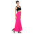 Klick2Style Pink Plain Gown Dress For Women