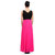 Klick2Style Pink Plain Gown Dress For Women