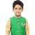 Pagli boys green waistcoat with dupion kurta breeches for 4 to 6 years
