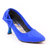 Ten Blue Kitten Heel Ballerinas