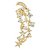 Shining Jewel Golden Crystal Earring Cuffs (SJ159)
