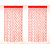 Geo Nature RED HEART CURTAINS PACK OF TWO