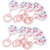 Phenovo Baby Shower Rattles IT'S A GIRL Party Decor 12pcs Pink