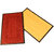 Ritika Carpets Red  Yellow Plain Floor Mat- Set of 2    1549