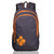F Gear Castle Grey Orange 24 Liters Rugged base Backpack