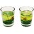 Zarsa Glass Gel Set Candle(Green, Pack of 2)