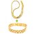 Gold Plated Mens Bracelet and Gold-Silver Plated Mens Chain