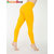 Leggings - Full Length Cotton Lycra Leggings Yellow