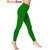 Leggings - Full Length Cotton Lycra Leggings Green