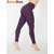 Leggings - Full Length Cotton Lycra Leggings Purple