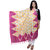 Lifetime Women Bhagalpuri/Tussar Silk Digital Print Yellow+Pink Dupatta (80756-IW)