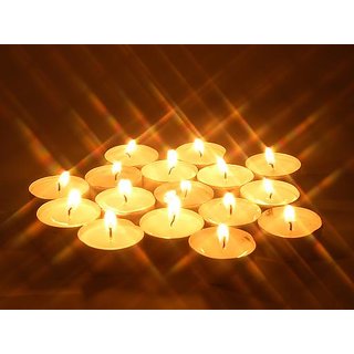 TEALIGHT CANDLES PACK OF 50 PCS - Longburning, Smokeless
