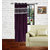 Gaurav Curtains Crush with Panel Purple Polyster Curtains  2pcs