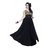 florence clothing company Black Embroidered Gown Dress For Women