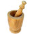 Onlineshoppee Brown Wooden Spice Mortar Pestle