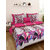 Homefab India Luxury Printed Double Bedsheet with 2 Pillow Covers