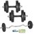 Body Maxx 22 Kg Rubberised Weight Lifting Home Gym Package With 3 Rods + Gloves + Grippers