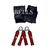 Body Maxx 22 Kg Rubberised Weight Lifting Home Gym Package With 3 Rods + Gloves + Grippers