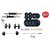 Body Maxx 10 Kg Dumbells Sets, Rubber Plates +New Dumbells Rods With Grip + 3 FT PLAIN ROD
