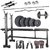Body Maxx 40 Kg Home Gym, 14 Inch Dumbells Rod, 2Rods,3 In 1 (I/D/F) Bench
