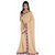 florence clothing company Beige Chiffon Embroidered Saree Without Blouse