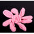 5pcs Handmade 8-petal Crochet Flower Sewing Craft - Pink