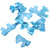 10Pcs Glitter Bow Sequins Appliques - Blue