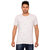 Forever Yoga Mens Solid White Round Neck T shirt
