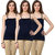 Renka Comfortable Dark move Color Camisole/Tank Tops for Women(Pack of 3) S3-Dk-move-c3