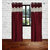 Gaurav Curtain Maroon Crush with Less border polyster curtains 2pcs