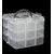 3 Layer 18 Compartments Plastic Adjustable Box Storage Case Holder Organizer
