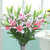 Simulation Flowers Lily Artificial Plants -Light pink