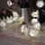 20-LED 86.6inch Battery Operated Christmas Wedding Rose Flower Shape String Lamp Fairy Lights - White