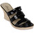 Flora New Casual Black Wedges