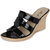 Flora New Casual Black Wedges