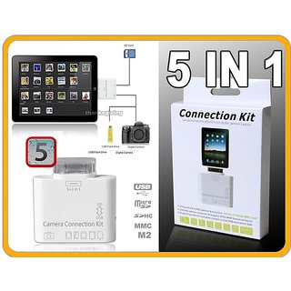 New 5-in-1Camera Connection Kit And Card Reader For Apple IPad / IPad 2 / IPad 3