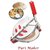 Combo Of Puri Maker / Press  Stainless Steel Kitchen Press With 15 Different Jalis