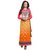 Khoobee Presents Embroidered Georgette Dress Material(Pink,Orange)