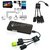Universal Black Dual Micro USB Host OTG HUB Multi Function Adapter Power Cable