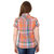 Mavango Multicolored Plaid Short Sleeved Casual Shirt For Women_M54201C05CS