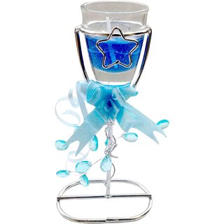 Designer Candle - Unique Arts Beautiful Designer Gel Candle With Stand