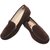Richiee Brown Imported Velvet Leather Moccasins