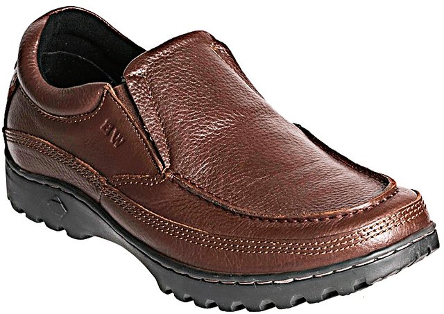 Buy Khadims British Walkers Brown Formal Slip On Shoe Online