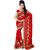 ArDeep Fashion Persent Women Georgette Embroidered Red Saree