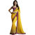 ArDeep Fashion Persent Women Georgette Embroidered Yellow Saree